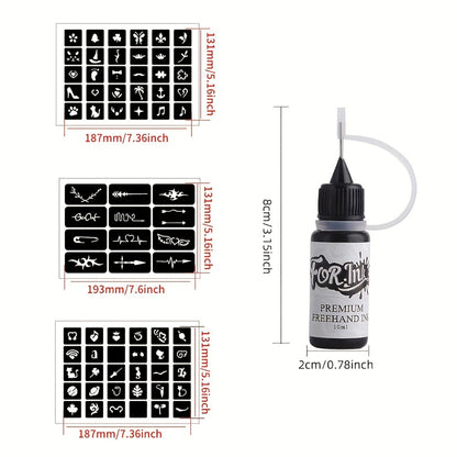 Tattoo Ink 8-Bottle Mixed Color Set with One Kit Configuration and Color Selection with Item-Specific Color, Capacity and Bottle Choices