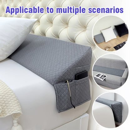 Bed Wedge Pillow Headboard Gap Filler Mattress Wedge Fills 0-7 Inch Gap Between Headboard for Entryways, Bedrooms and Living Spaces