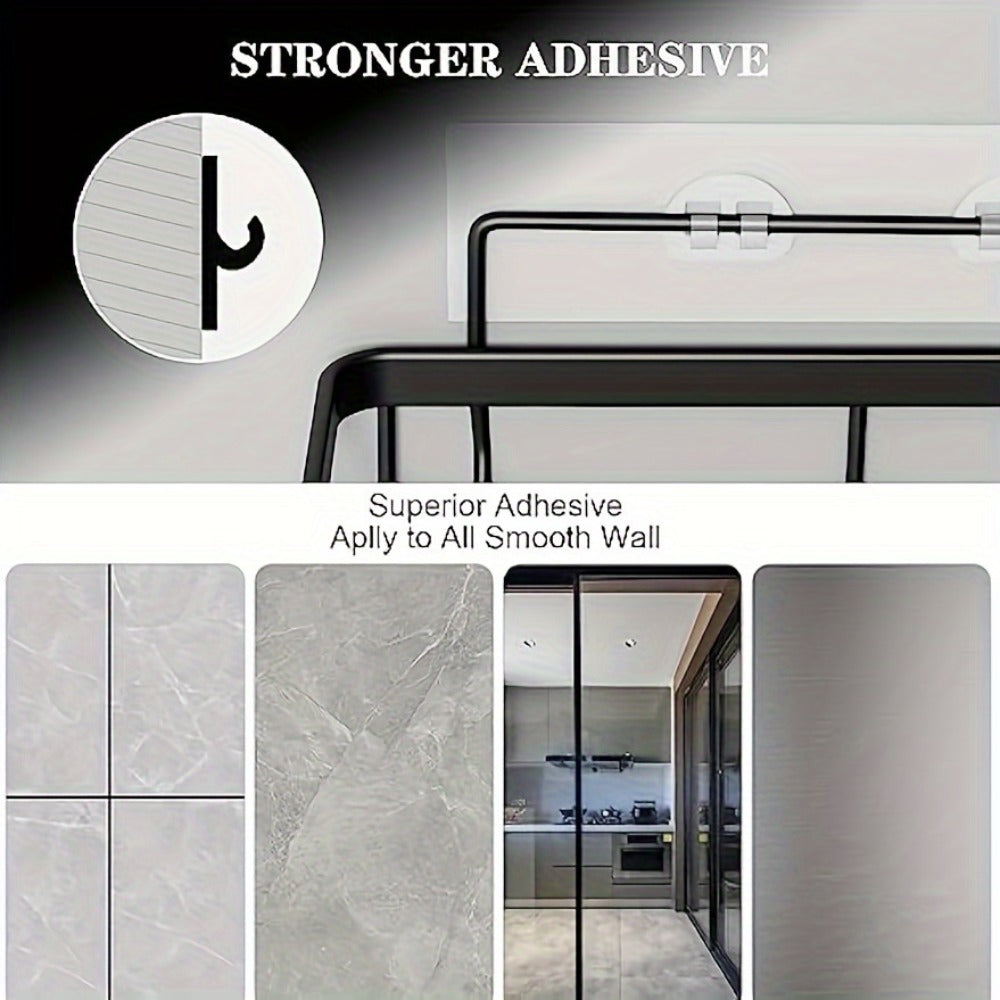 Shower Caddy Organizer 5 Pack Adhesive Rustproof Stainless Steel Shower Shelves with Soap Holder No Drilling Bathroom Storage Rack