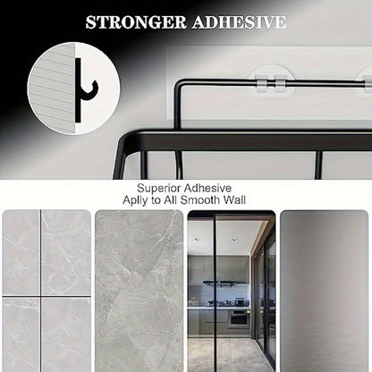 Shower Caddy Organizer 5 Pack Adhesive Rustproof Stainless Steel Shower Shelves with Soap Holder No Drilling Bathroom Storage Rack