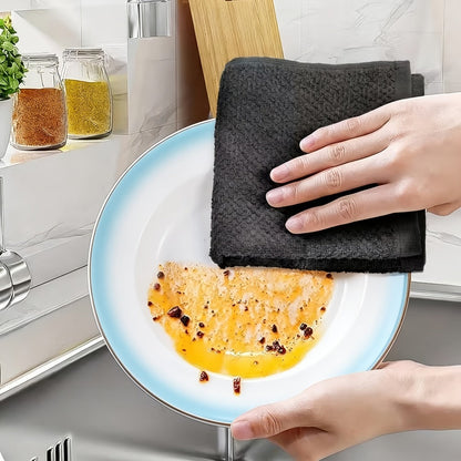 Kitchen Hand Towels, Twelve-Piece Cotton Kitchen Towel Set with Six 15 x 25-Inch Hand Towels and Six 12 x 12-Inch Washcloths