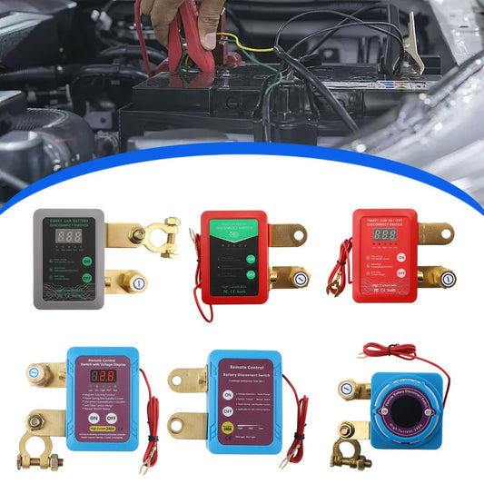 Remote Battery Disconnect Switch 240A 12V/24V – Wireless Kill Switch with Digital Display & Auto Power Shut-Off for Car, Truck, Boat