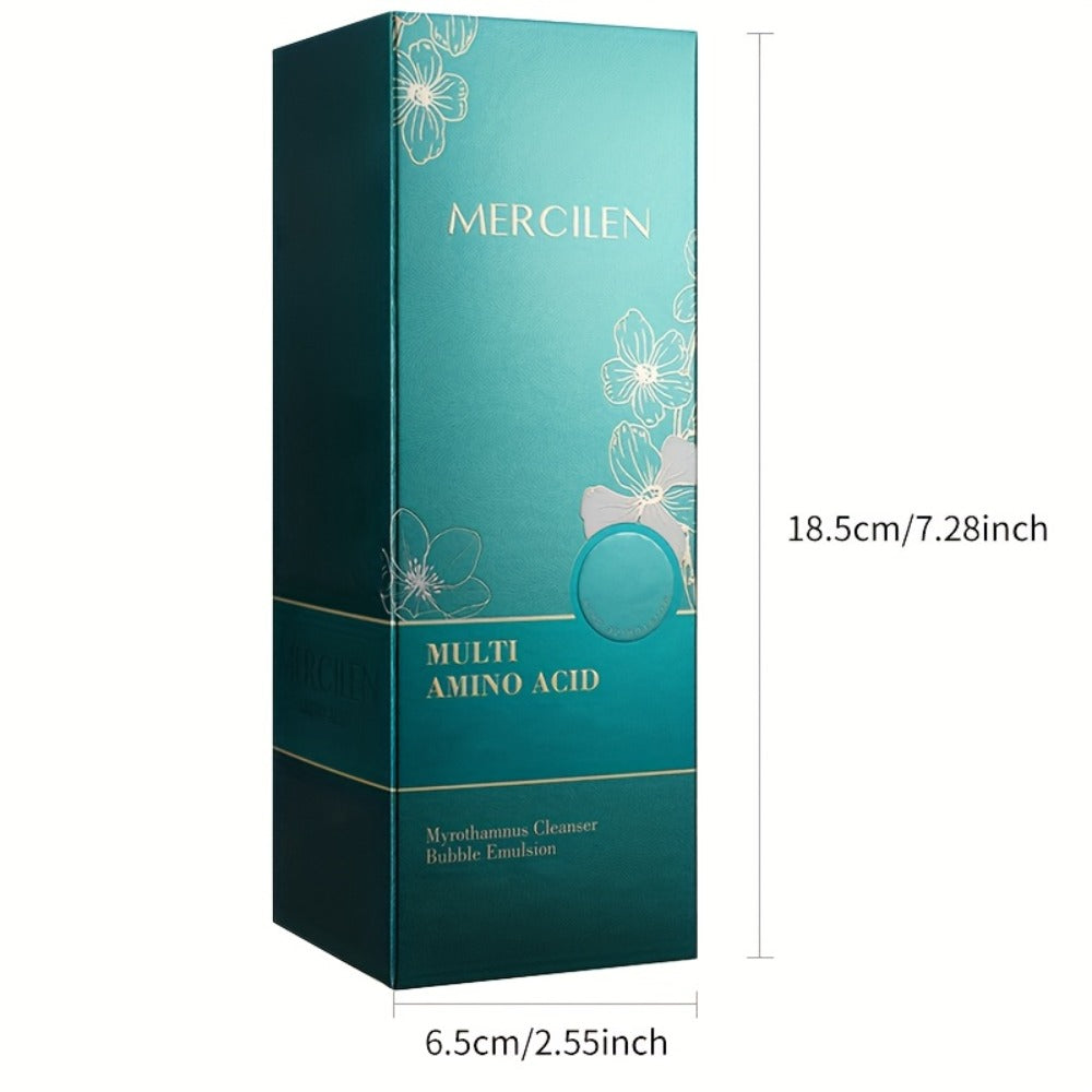Amino Acid Bubble Facial Cleanser with Rose Water 100g, Deep Cleansing Gentle Mousse Face Wash