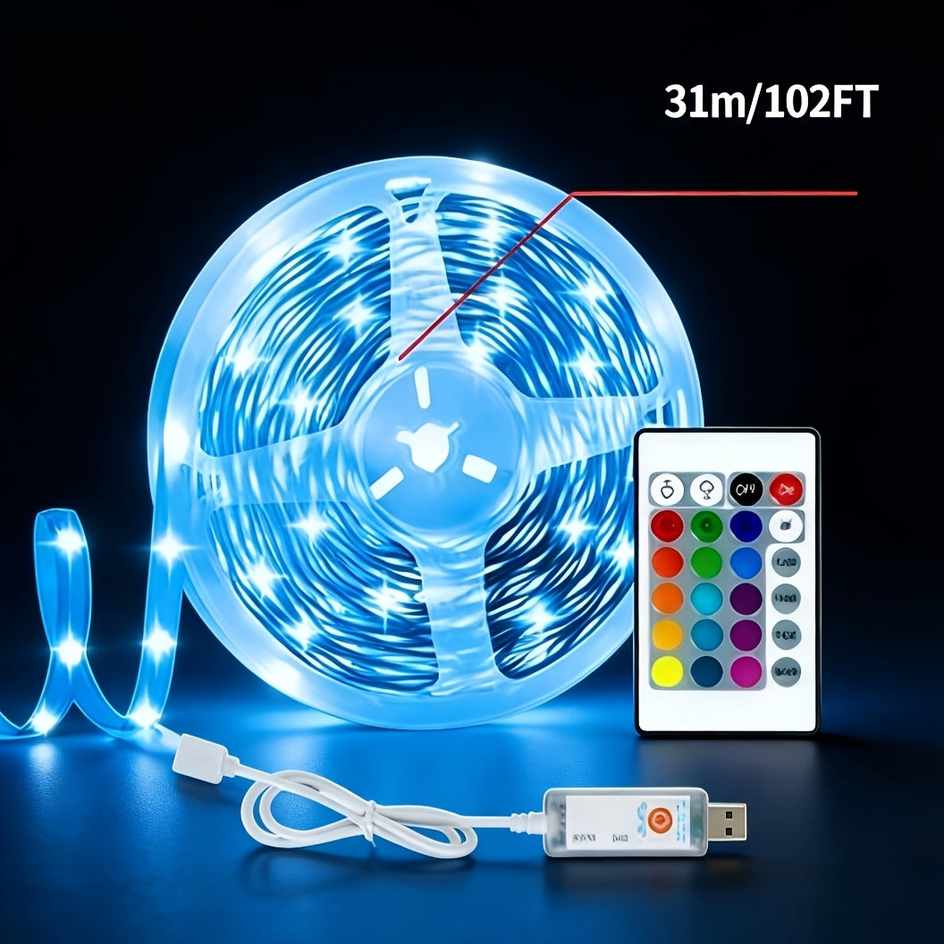 RGB LED Strip Lights Music Sync Color Changing for an Everyday Personal Care Routine, with the Listed Configuration