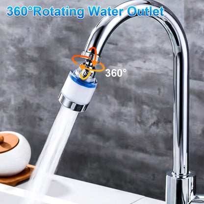 Faucet Aerator 360° Rotating Sink Filter – Universal Pressurized Spray Head for Kitchen & Bathroom, Adjustable Water Flow, Easy Install