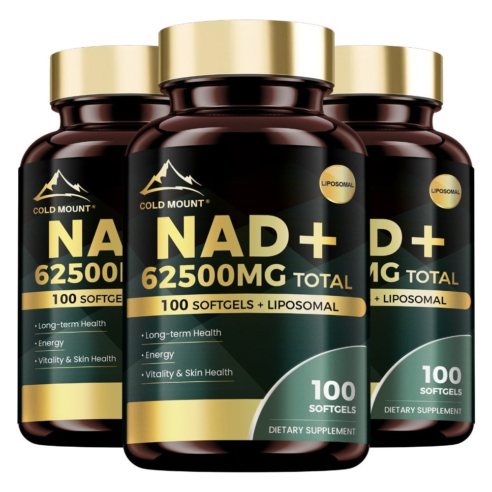 NAD+ Supplement 62500mg with Nicotinamide Riboside & Trans-Resveratrol, Healthy Aging, Brain Health