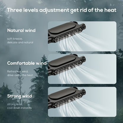 Bladeless Car USB Fan – 3-Speed Silent Cooling, Fits All Vehicles, Car Seat Fan with USB Charging Cable, Black & White