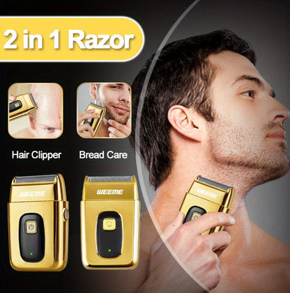 3-in-1 Hair Clipper Grooming Kit for Men – WEEME USB Rechargeable Cordless Beard Trimmer & Body Shaver Set, Home Barber Hair Cutting Kit