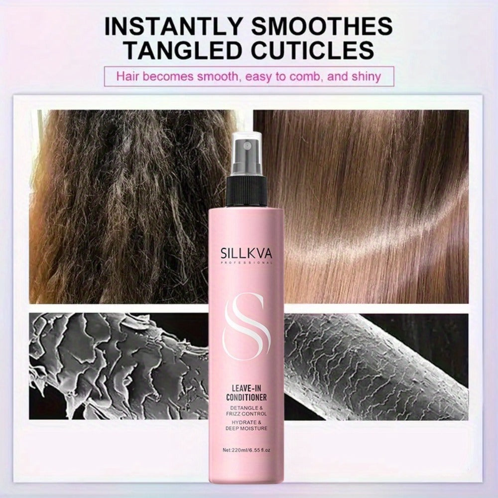 Wig Conditioner Spray with Argan Oil & Vitamin E Leave-In - Sillkva Care for Synthetic & Human Hair Wigs