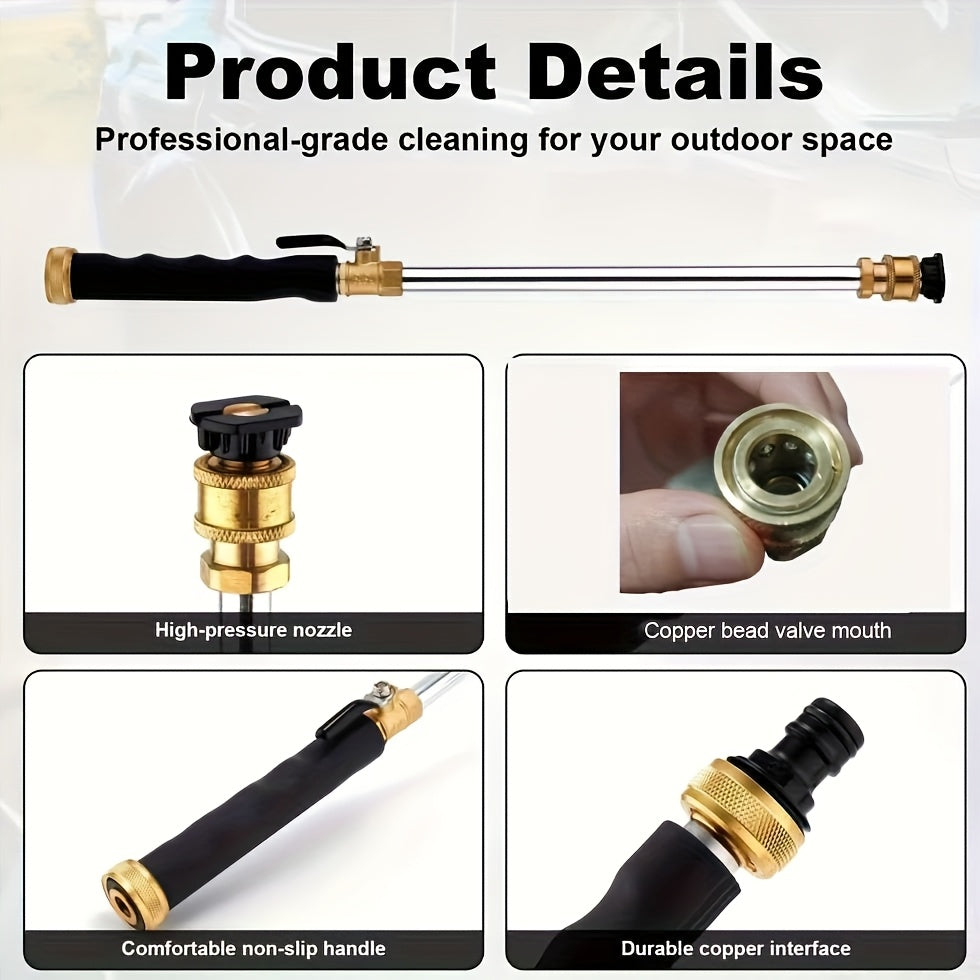 Pressure Washer Wand, Garden Hose Car Patio Yard Cleaning Nozzles for Garden, Lawn and Yard Watering