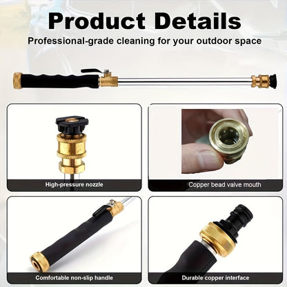 Pressure Washer Wand, Garden Hose Car Patio Yard Cleaning Nozzles for Garden, Lawn and Yard Watering