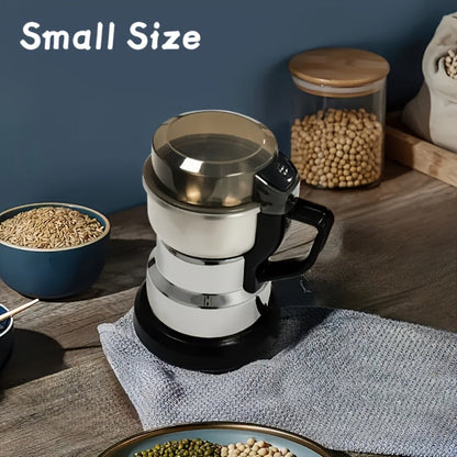 Electric Coffee Grinder 300W 25000RPM, 8-Blade Stainless Steel Spice & Grain Mill for Coffee Beans