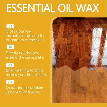 Wood Floor Beeswax Care Spray 4oz Hardwood Floor Cleaner Polish Scratch 3-in-1 Aromatherapy for Everyday Face, Beard and Body Grooming