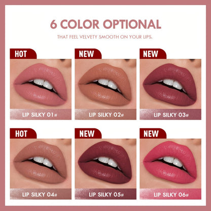 Lipstick Set, PECOLOVERS 6-Piece Cream Crayon Collection with Nude, Rose, Berry and Red Colors