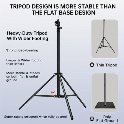 Backdrop Stand BEIYANG 10 x 8.5-Foot Tripod Kit with Sectional Crossbar, Clips, Ballast Bags and Carry Bag