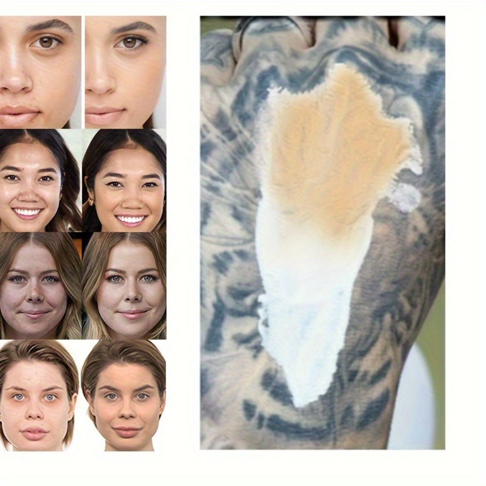 Color Changing BB Cream Foundation Set 3pcs Matte Oil Control Long Lasting Smudge Proof Concealer Base Skin Tone Adaptive Face Makeup