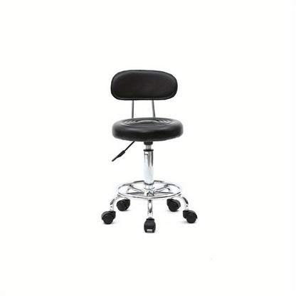 Adjustable Height Bar Stool with Backrest & 360° Swivel – Modern Counter Stool Rotating Chair for Kitchen