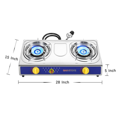 Tabletop Propane Stove VIVICREATE 4000 BTU, Portable Outdoor Cooking Stove with 4/2/1 Adjustable Settings