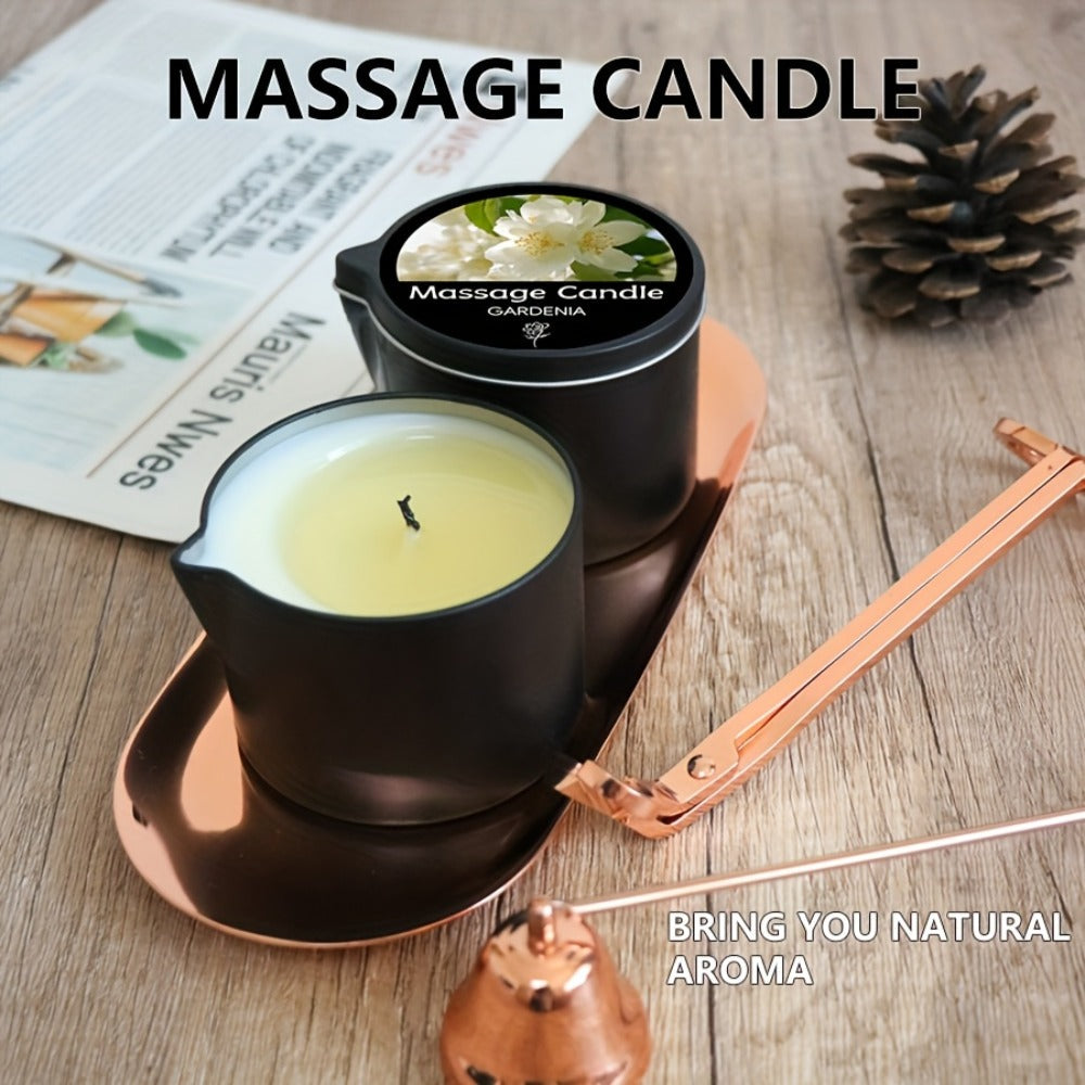 Scented Massage Candle 2-in-1 Soy Wax Essential Oil Body Lotion 20+ Scents 1pc 2pcs 6pcs Spa Nail Salon Pedicure Wedding Valentine Christmas