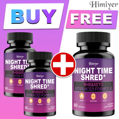 Night Time Fat Burner for Women, Shred Mask Capsules with Caffeine, Goji Berries & Dandelion Root
