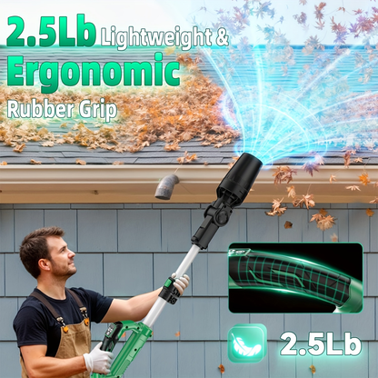 KIMO 20V Cordless Leaf Blower with Telescoping Tube, Three-Speed Label, Charger and One- or Two-Battery 4000mAh Sets