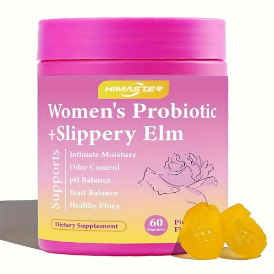 Women's Probiotic Gummies 60-Count for Vaginal Health pH Balance Feminine Wellness Gut Health & Immune Support