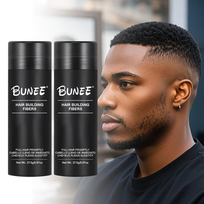 Hair Fiber Powder 27.5g 2-Pack Set - Instant Hairline Concealer Thinning Hair Cover for Makeup, Travel and Everyday Vanity Use