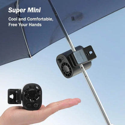 Clip-On Car Fan USB Rechargeable Sun Visor Fan Adjustable Speed Portable Quiet Mini Cooling for Daily Driving, Commuting and Road Trips