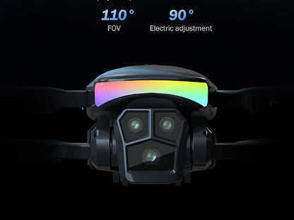 LCD Screen Drone Dual Cameras Brushless Motor Foldable RC Quadcopter with the Listed Color, Size or Set Options for Everyday Use