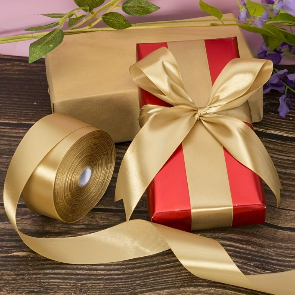 Satin Ribbon 1.5 Inch Wide – 8 Rolls 200 Yards Assorted Colors, Solid Color Silk Ribbon for Gift Wrapping, Hair Bows, Wedding, Party