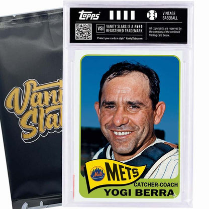 Sports Trading Cards, 1965 Topps-Labeled Baseball Mystery Vanity Slab with One Card for Display