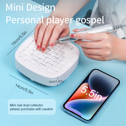 Nail Dust Collector Mini USB Electric Vacuum Cleaner with 10 Filter Pads & Strong Suction, Portable Nail
