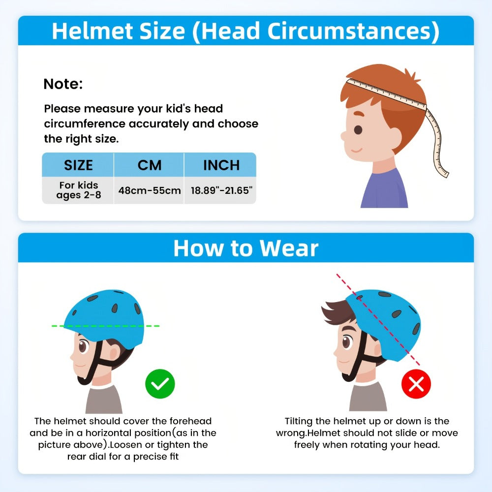 Kids Bike Helmet Adjustable XXS Toddler, ABS+EPS Unisex Sports Helmet with Removable Liner, 11 Vents