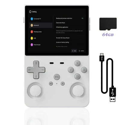 Handheld Game Console L35 with 3.5-Inch IPS HD Display, Open- Linux & 64GB/128GB Storage Options