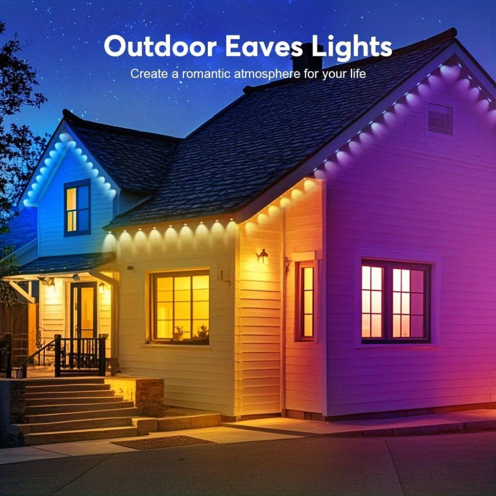 Permanent Outdoor Lights for Eaves RGB Color Changing, Music Sync, Dimmable, Timer, Multicolor & White