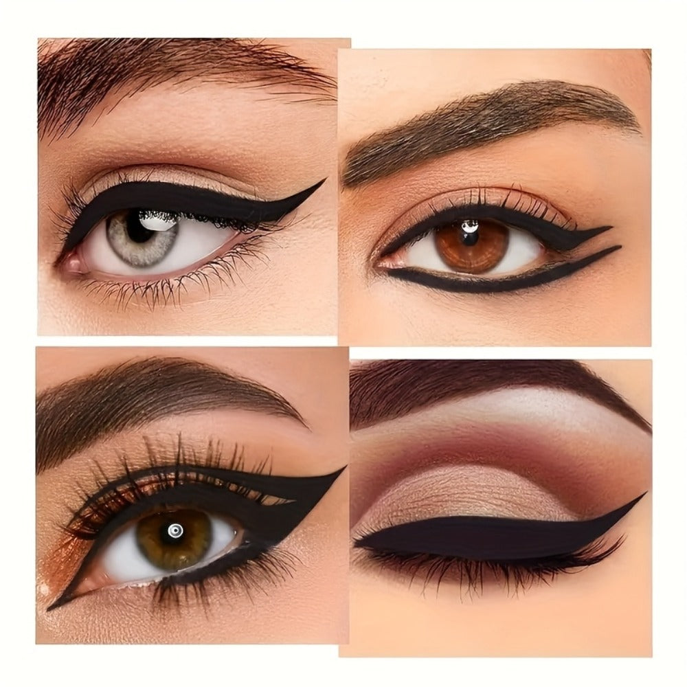 Waterproof Eyeliner Pencil 2-Pack for Women – Smudge-Proof Sweat-Resistant Black Liner, for Makeup, Travel and Everyday Vanity Use
