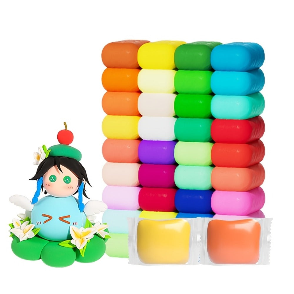 Air Dry Clay Set for Kids 120/150 Pieces, 36 Metallic Colors Ultra Light with the Listed Color, Size or Set Options for Everyday Use