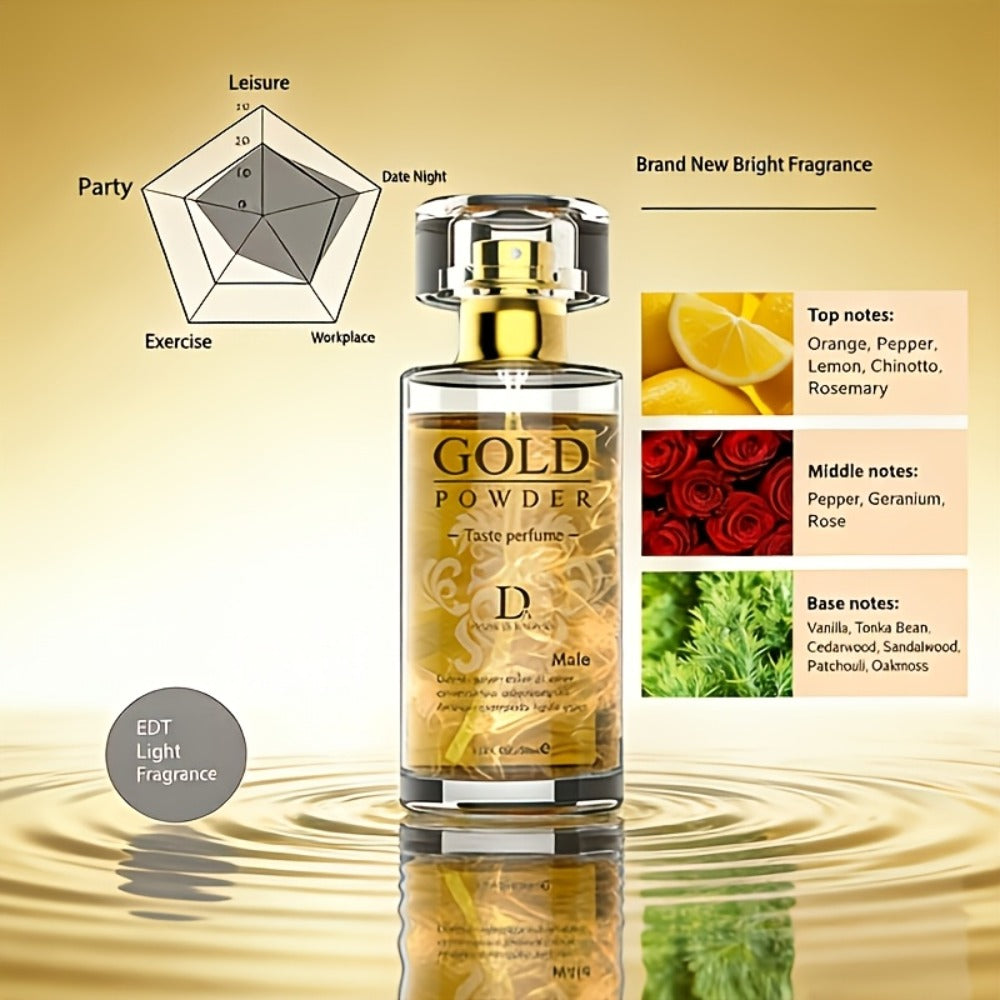 Perfume for Men 50ml EDT Spray with a Woody, Musky and Fresh Fragrance Profile for Daily Wear