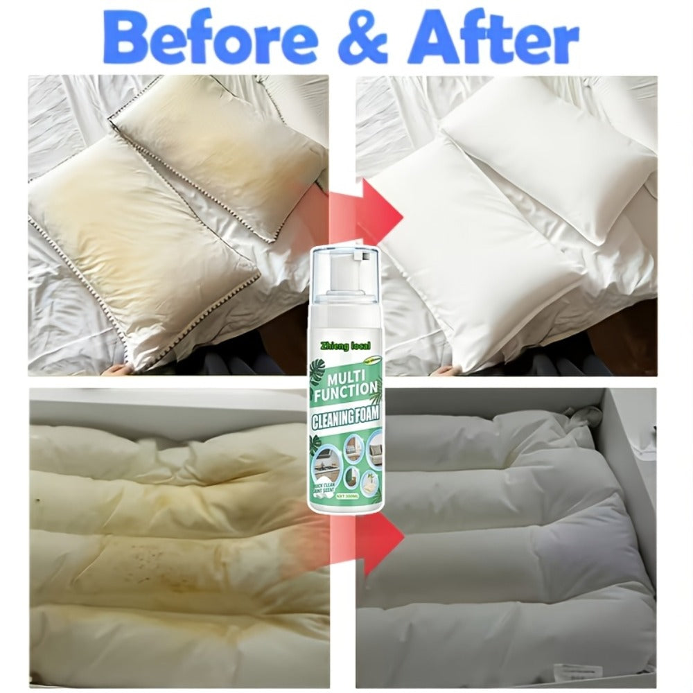 Dry Cleaning Spray Stain Remover 10.14oz – No Water Needed, Multi-Surface Formula for Sofas, Mattresses, Clothes, Carpets & Curtains