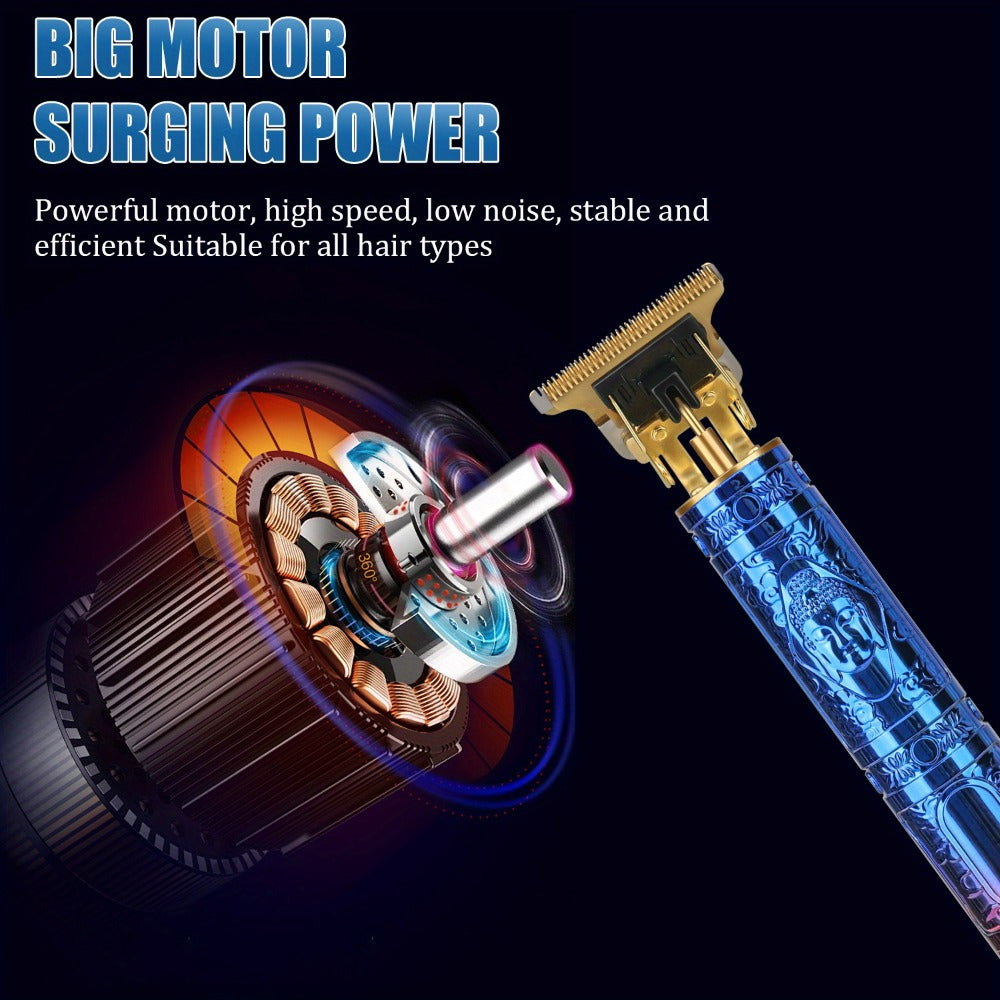 Hair Clipper Cordless T-Blade Trimmer with Four Guide Combs, 800mAh Battery and 120-Minute Listed Runtime