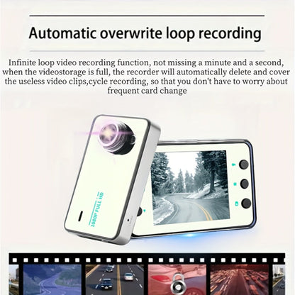 1080P Dash Cam with Night Vision & Loop Recording – 2.2" Car DVR Camera, Suction Cup Mount, Single Lens, No SD Card Required