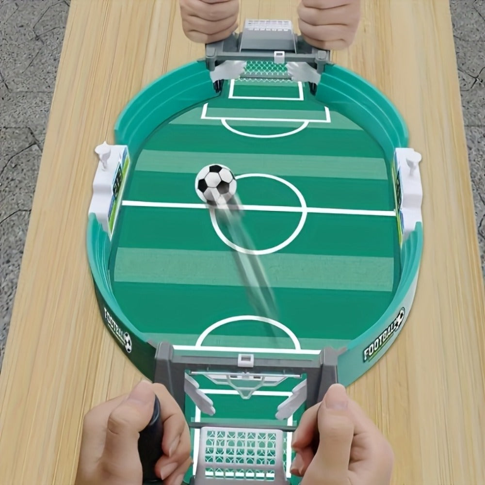 Table Football Game for Kids & Adults, 2-Player Tabletop Soccer Duel Board Game, Family Fun Indoor Game Night Gift for Boys Girls Teens