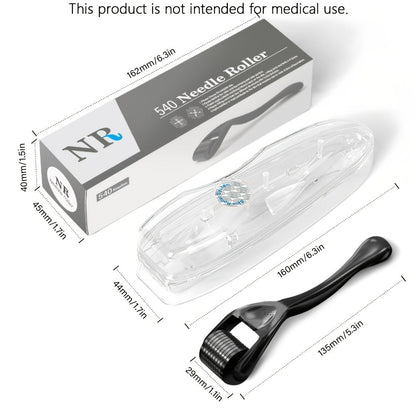 Microneedle Derma Roller 0.25mm 2-Pack for Face Scalp Beard for Bath Time, Home Spa and Personal Care