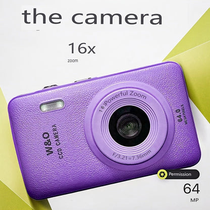 Digital Camera W810 with 64MP Capture Marking, 1080P Video, 16X Digital Zoom, 2.4-Inch Screen and 32GB Card