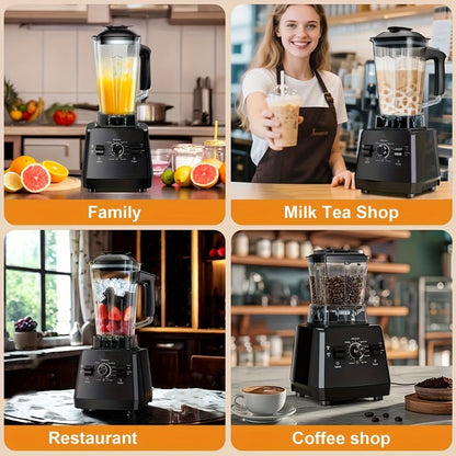 Professional Blender for Kitchen 68oz 25000RPM 2400W – Countertop Smoothie Blender for Home Cooking, Dining and Outdoor Meals