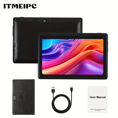 Android Tablet 7-Inch with Android 14, 4GB Total RAM, 32GB Internal Storage and Built-In Protective Case