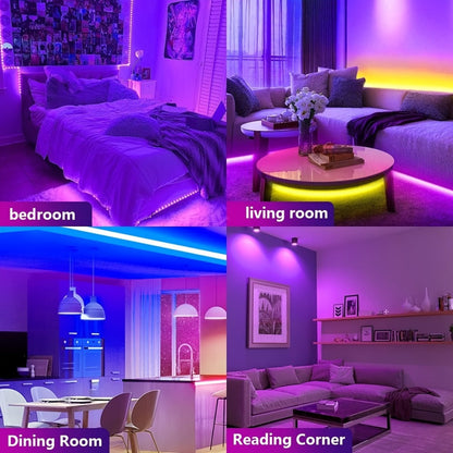 LED Strip Light RGB USB TV Backlight in 13ft or 20ft with 16-Color Remote, Dimming and Marked Cut Points
