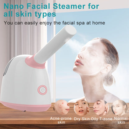 Facial Steamer Nano Ion Mist – Deep Pore Cleansing Home Spa Face Steamer with 360° Rotatable Arm, Blackhead Remover