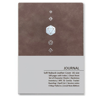 DnD Campaign Journal for D&D 5e & 5R Players, RPG Notebook with Character Sheets, Spell Tracker, Quest Log