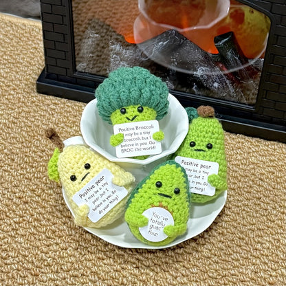 Crochet Doll Set 20pcs Handmade Emotional Support Dolls, Cute Collectible Okra Plush Figures